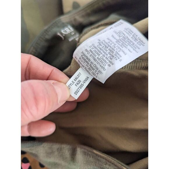 J. Crew Printed‎ Cropped Everyday Leggings Set of 2 XS camo leopard print NWTs - Picture 7 of 7